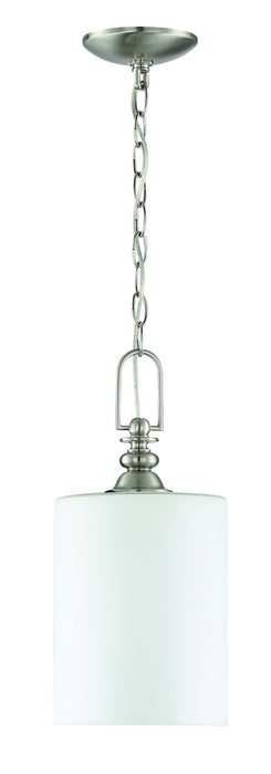 Craftmade 49891-BNK One Light Mini Pendant, Brushed Polished Nickel