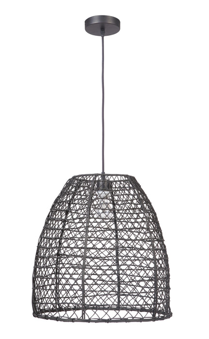 Craftmade P920MBK1 One Light Pendant, Matte Black