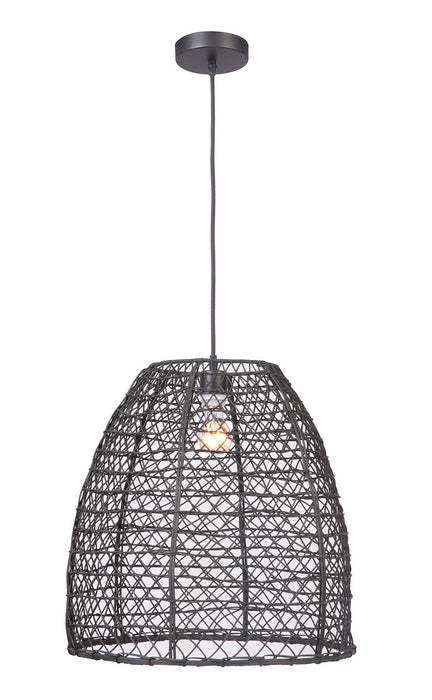 Craftmade P920MBK1 One Light Pendant, Matte Black