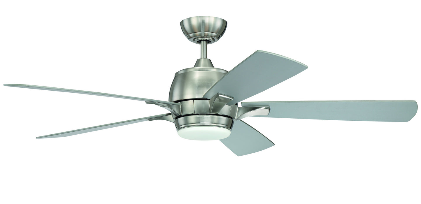 Craftmade STE52BNK5 52"Ceiling Fan, Brushed Polished Nickel