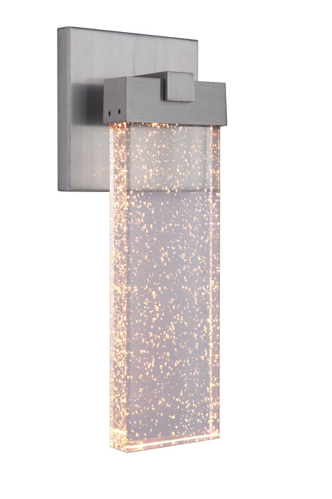 Craftmade Z1604-SA-LED LED Outdoor Wall Lantern, Satin Aluminum