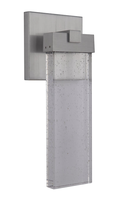 Craftmade Z1604-SA-LED LED Outdoor Wall Lantern, Satin Aluminum