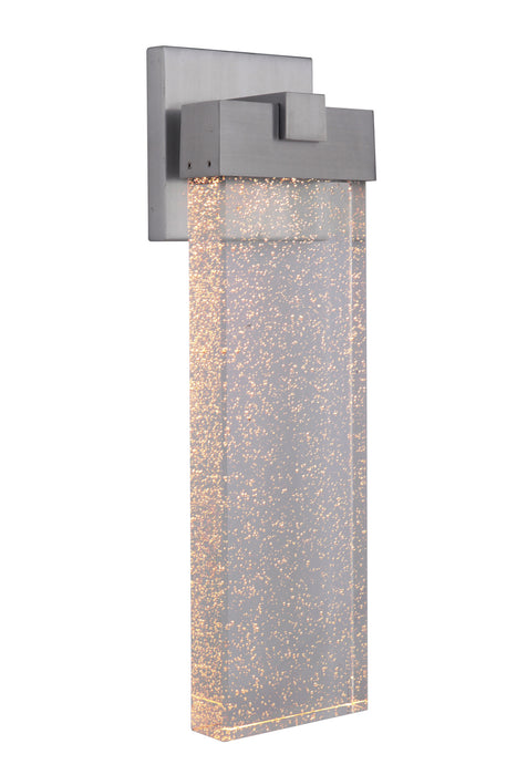 Craftmade Z1614-SA-LED LED Outdoor Wall Lantern, Satin Aluminum