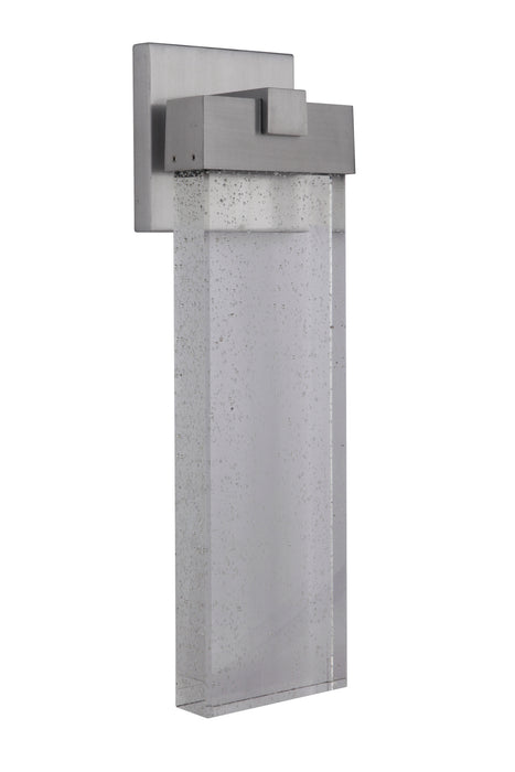 Craftmade Z1614-SA-LED LED Outdoor Wall Lantern, Satin Aluminum