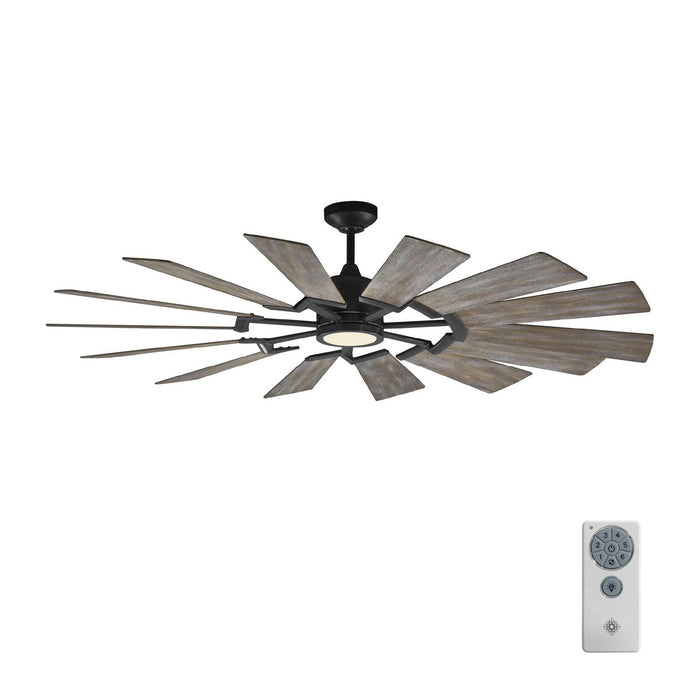 Visual Comfort Fan 14PRR62AGPD 62" Ceiling Fan, Aged Pewter