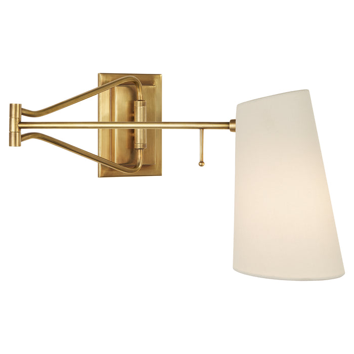Visual Comfort Signature ARN 2650HAB-L One Light Wall Sconce, Hand-Rubbed Antique Brass