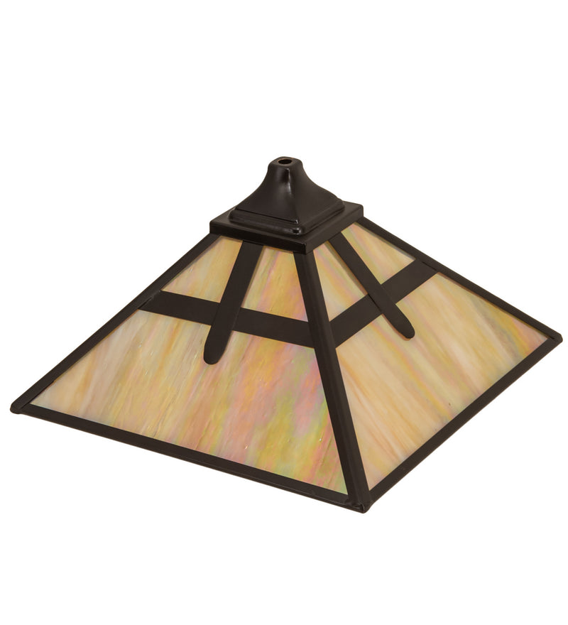 Meyda Tiffany 16013 Shade, Craftsman Brown
