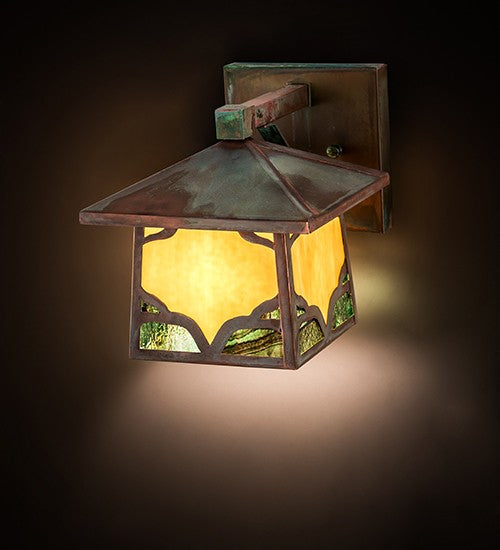 Meyda Tiffany 174814 One Light Wall Sconce, Verdigris On Copper