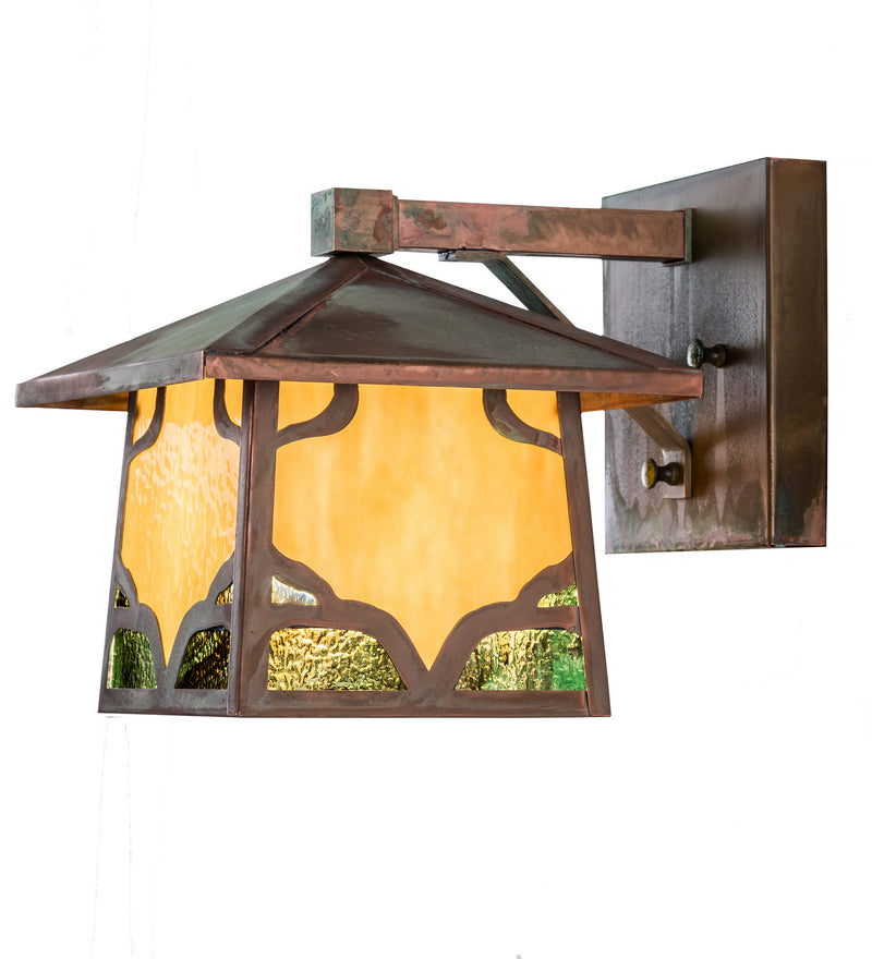 Meyda Tiffany 174814 One Light Wall Sconce, Verdigris On Copper