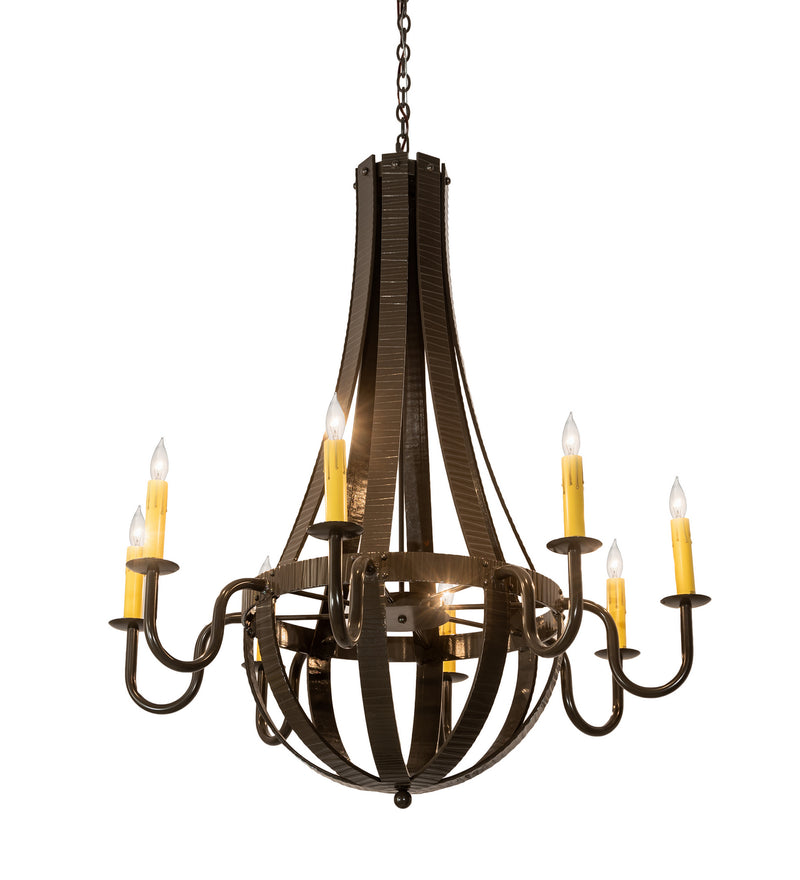 Meyda Tiffany 195170 Eight Light Chandelier, Timeless Bronze