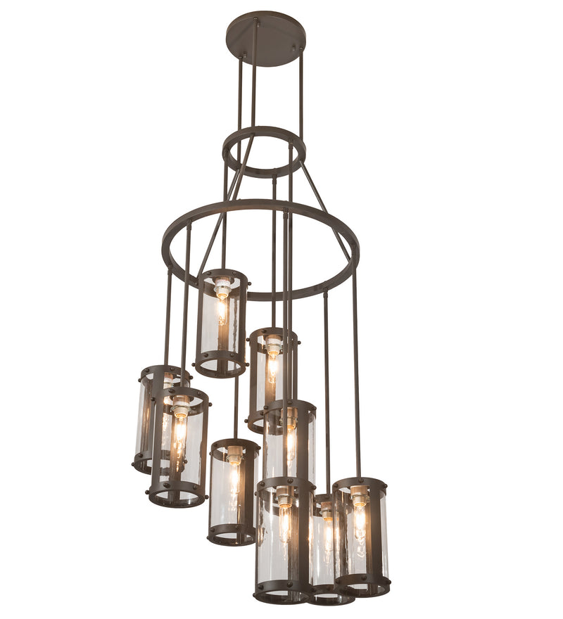 Meyda Tiffany 200139 Nine Light Chandelier, Oil Rubbed Bronze