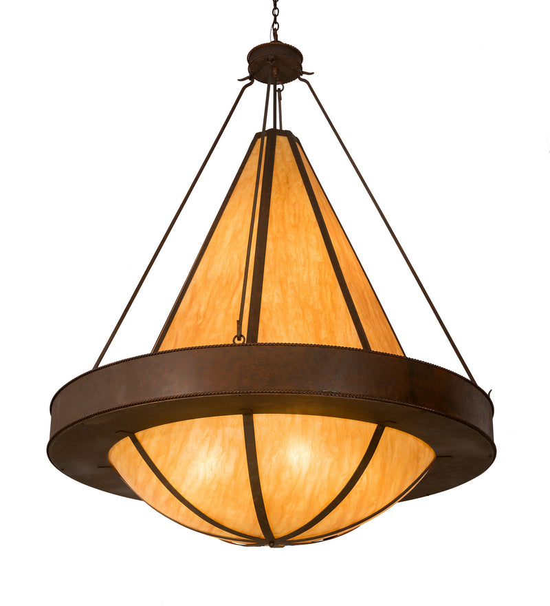 Meyda Tiffany 202525 12 Light Pendant, Rusty Nail