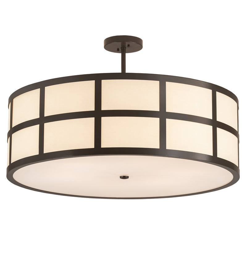 Meyda Tiffany 202567 Six Light Semi-Flushmount, Timeless Bronze