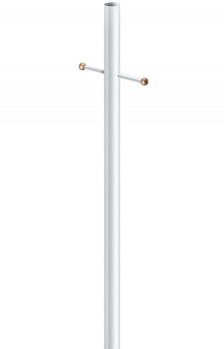 Wave Lighting 293-WH Outdoor Direct Burial Lamp Post, White
