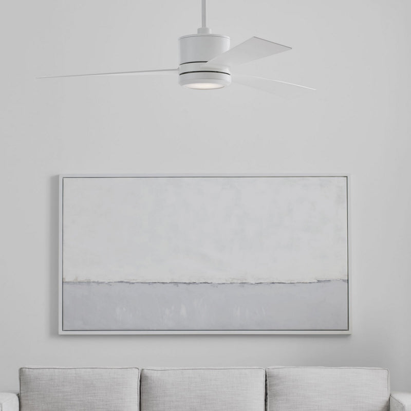 Generation Lighting 3VNR52RZWD-V1 52" Ceiling Fan, Matte White