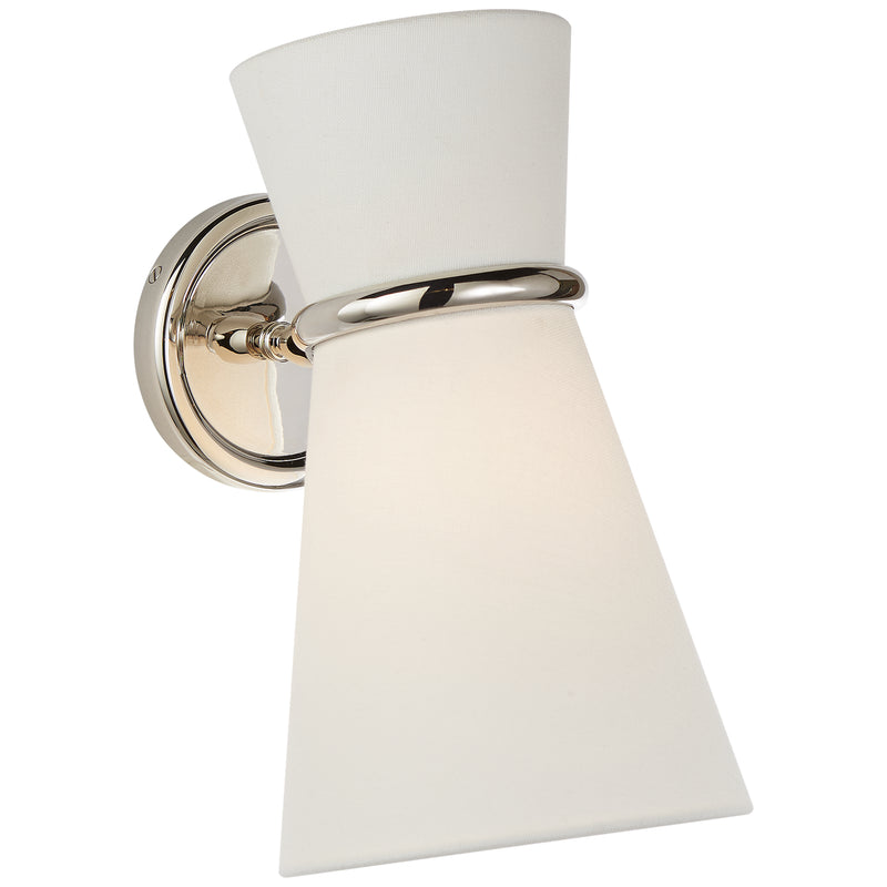 Visual Comfort Signature ARN 2008PN-L One Light Wall Sconce, Polished Nickel