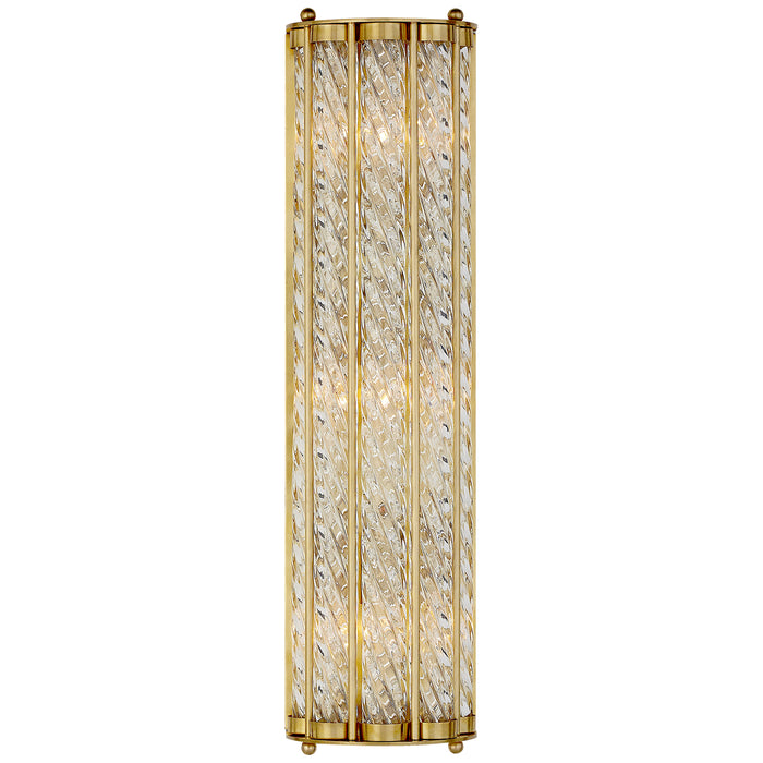 Visual Comfort Signature ARN 2027HAB Three Light Wall Sconce, Hand-Rubbed Antique Brass