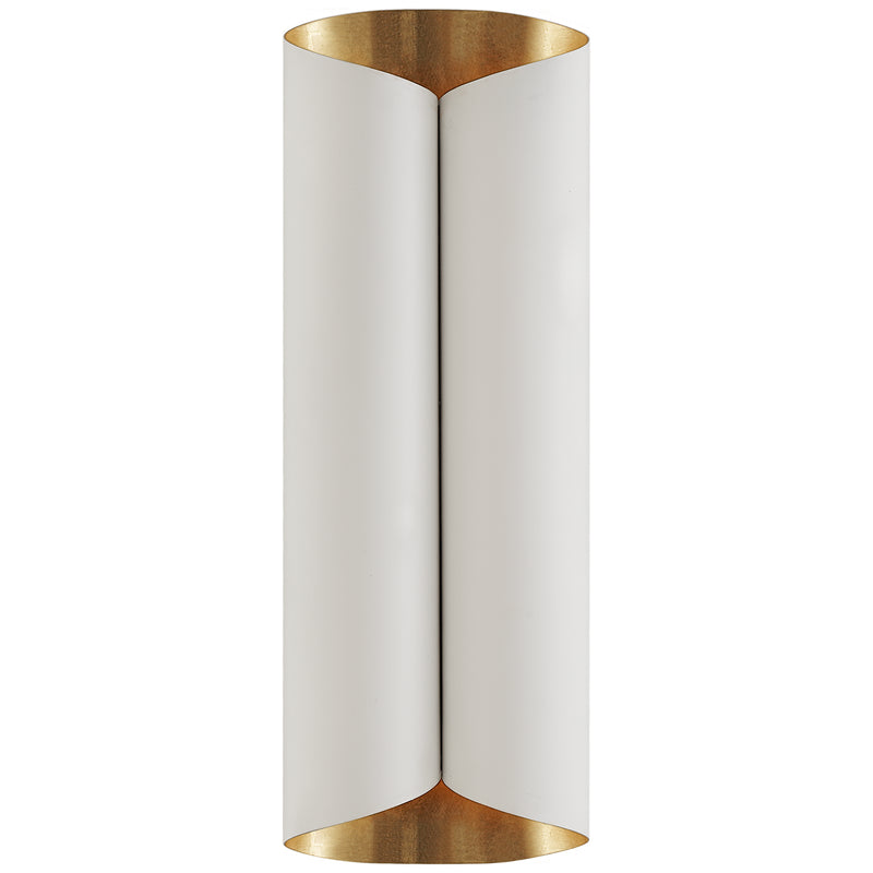 Visual Comfort Signature ARN 2037PW/G Four Light Wall Sconce, Plaster White and Gild