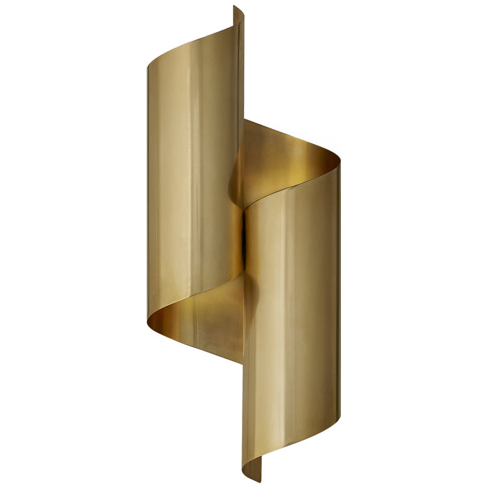 Visual Comfort Signature ARN 2065HAB Two Light Wall Sconce, Hand-Rubbed Antique Brass