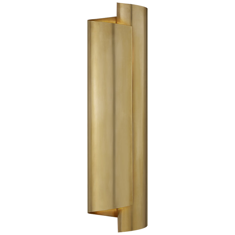 Visual Comfort Signature ARN 2066HAB Three Light Wall Sconce, Hand-Rubbed Antique Brass