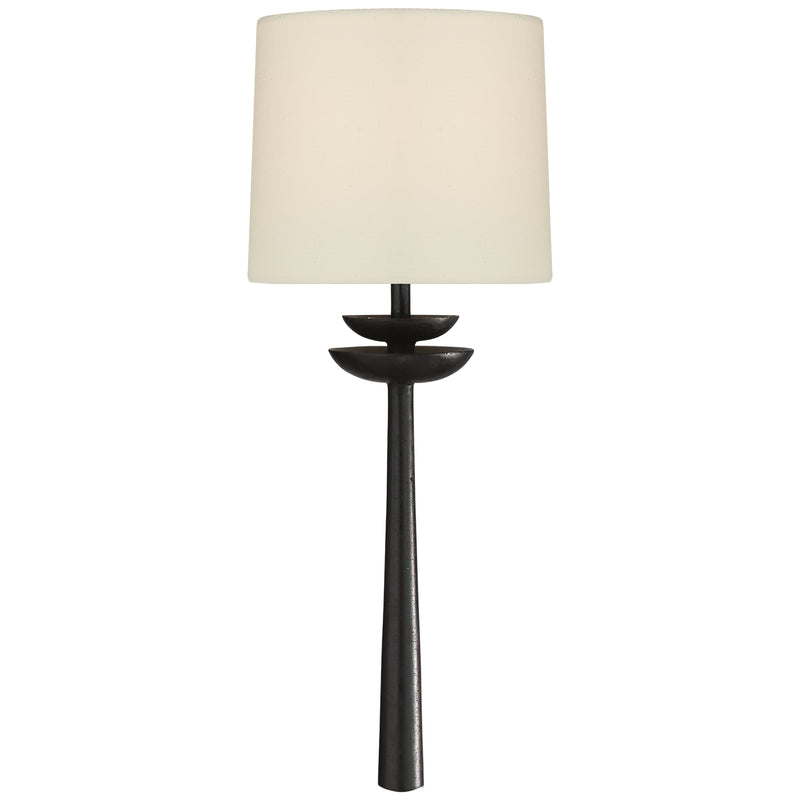 Visual Comfort Signature ARN 2301AI-L One Light Wall Sconce, Aged Iron