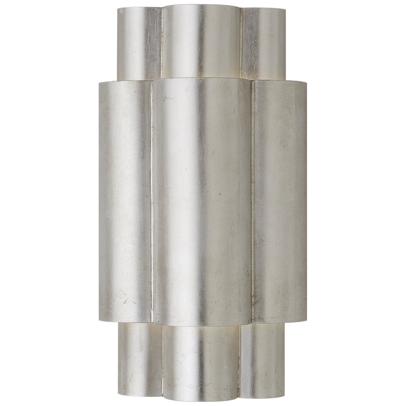 Visual Comfort Signature ARN 2306BSL Two Light Wall Sconce, Burnished Silver Leaf