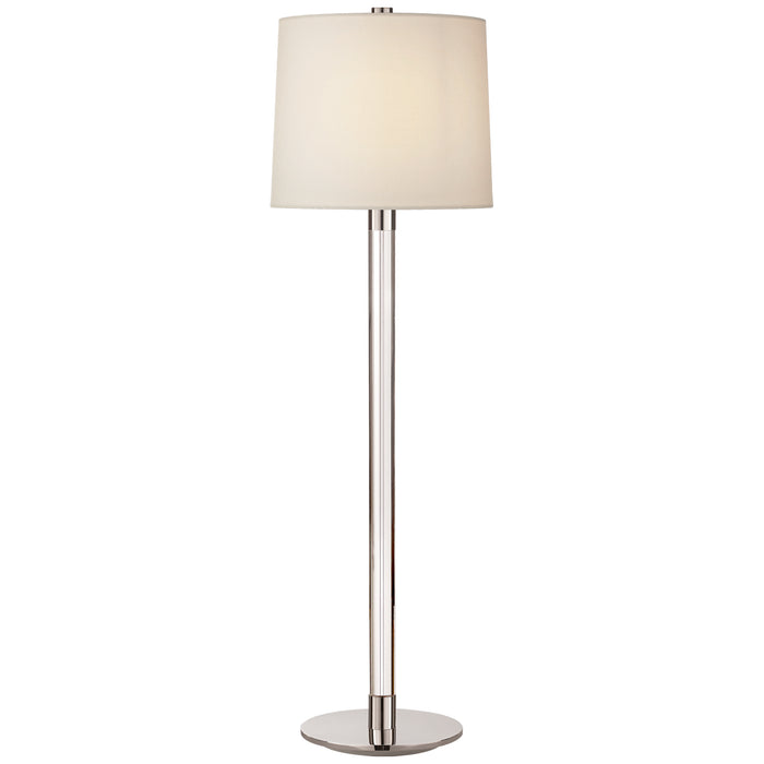 Visual Comfort Signature ARN 3005CG/PN-L One Light Buffet Lamp, Crystal and Polished Nickel
