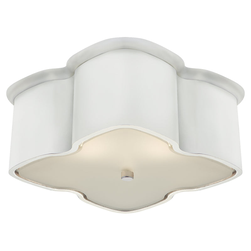 Visual Comfort Signature ARN 4041WHT Two Light Flush Mount, Plaster White