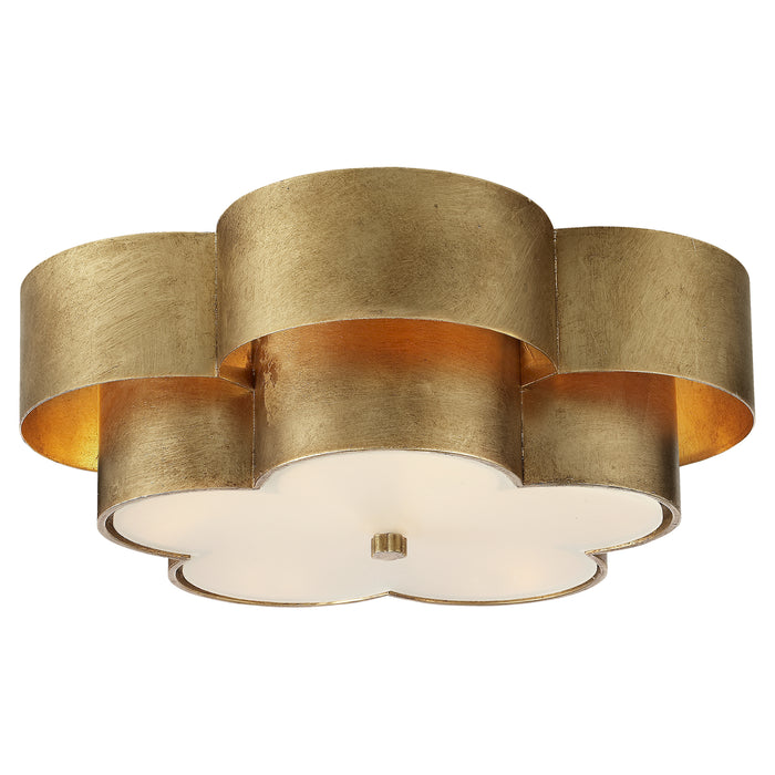 Visual Comfort Signature ARN 4307G-FG Four Light Flush Mount, Gild