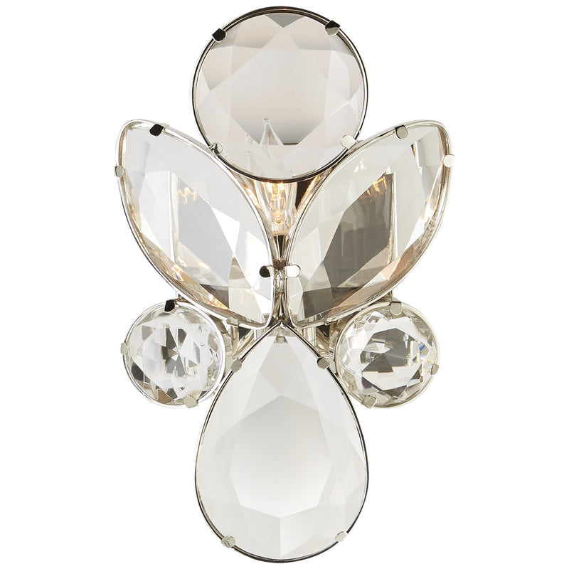Visual Comfort Signature KS 2015PN-CG One Light Wall Sconce, Polished Nickel