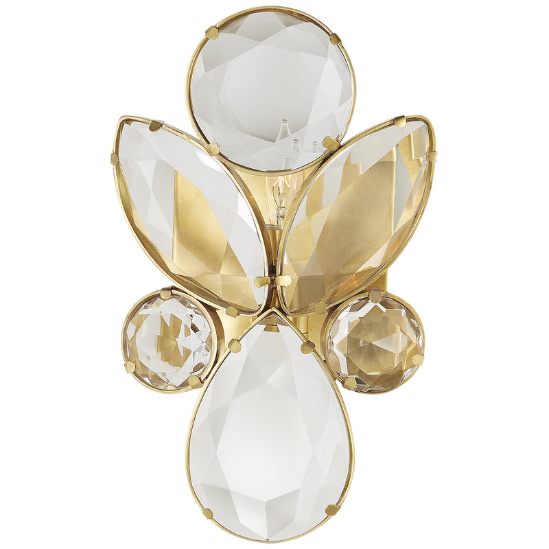 Visual Comfort Signature KS 2015SB-CG One Light Wall Sconce, Soft Brass