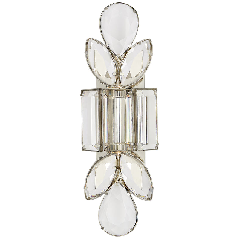 Visual Comfort Signature KS 2017PN-CG Two Light Wall Sconce, Polished Nickel