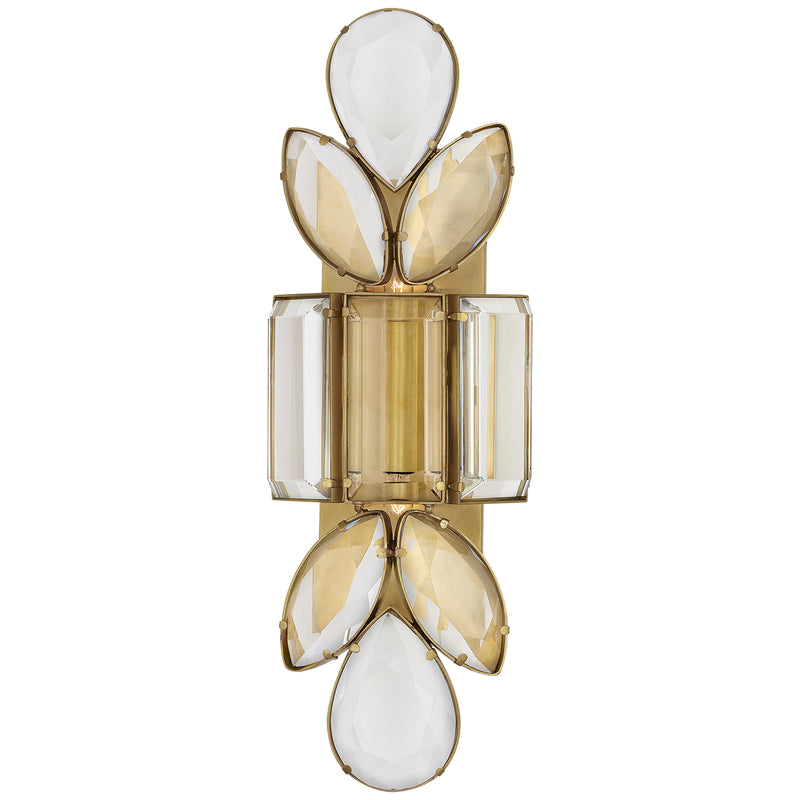Visual Comfort Signature KS 2017SB-CG Two Light Wall Sconce, Soft Brass
