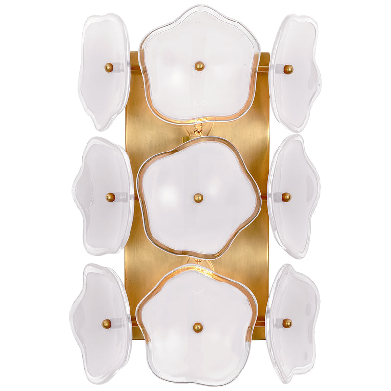 Visual Comfort Signature KS 2065SB-CRE Two Light Wall Sconce, Soft Brass