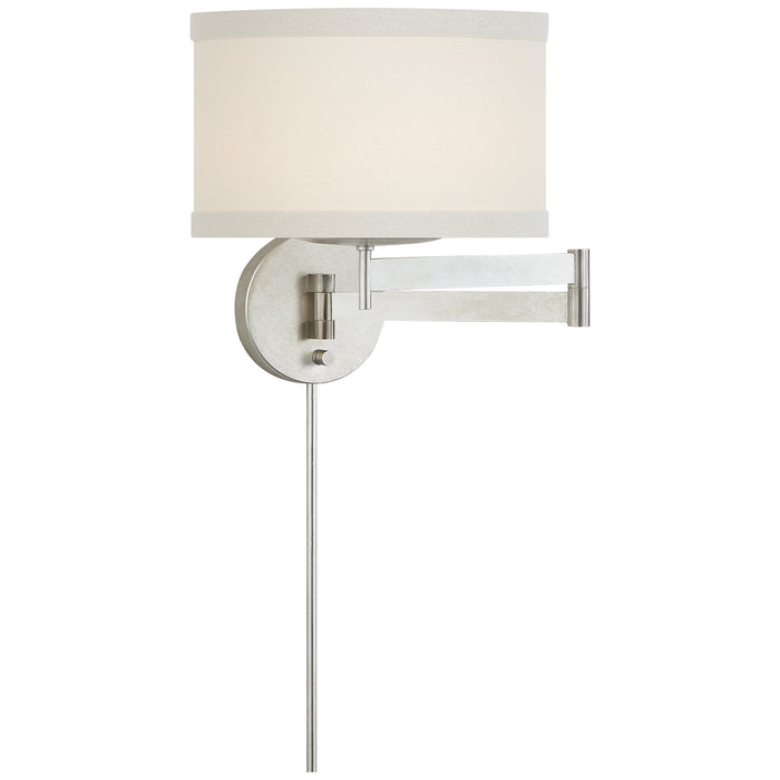 Visual Comfort Signature KS 2075BSL-L One Light Swing Arm Wall Sconce, Burnished Silver Leaf