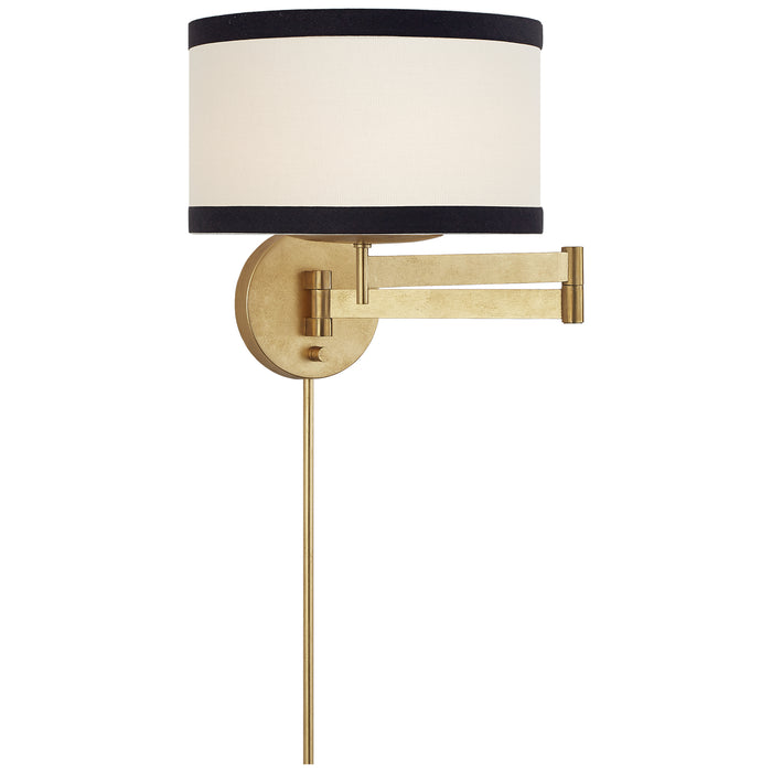 Visual Comfort Signature KS 2075G-L/BL One Light Swing Arm Wall Sconce, Gild
