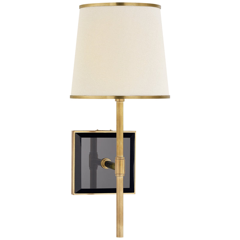 Visual Comfort Signature KS 2120SB/BLK-L/SB One Light Wall Sconce, Soft Brass and Black
