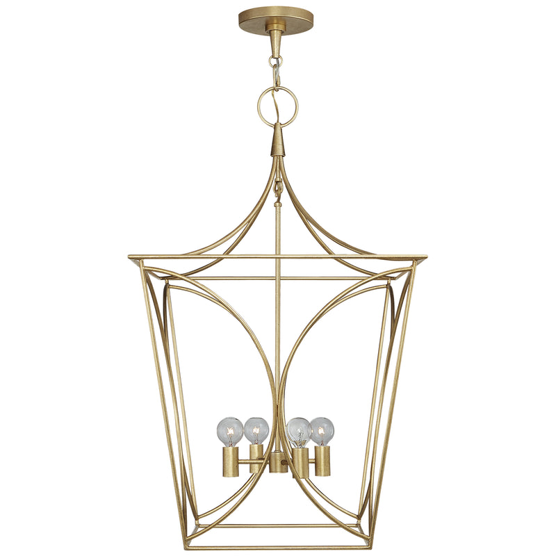 Visual Comfort Signature KS 5145G Four Light Lantern, Gild