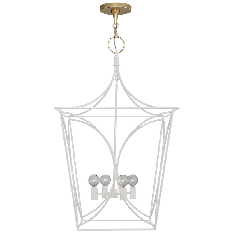 Visual Comfort Signature KS 5145LC/G Four Light Lantern, Light Cream
