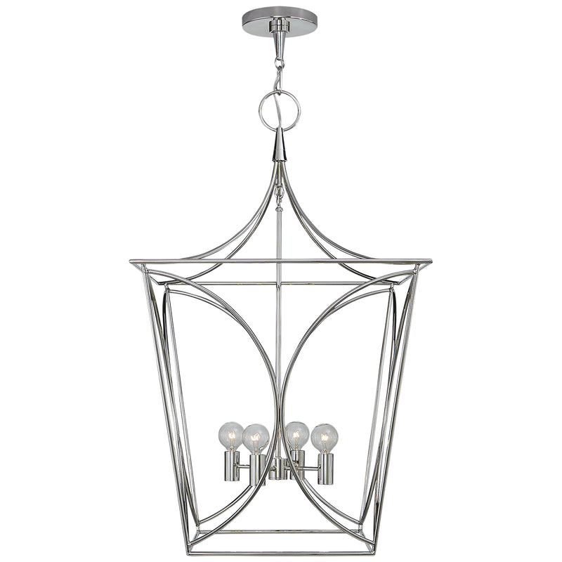 Visual Comfort Signature KS 5145PN Four Light Lantern, Polished Nickel
