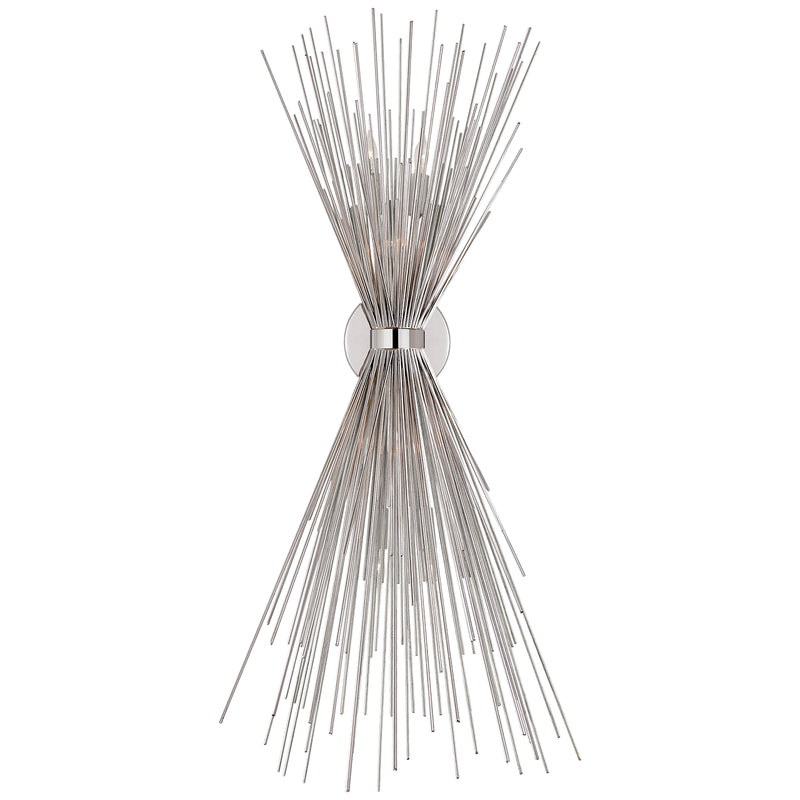 Visual Comfort Signature KW 2075PN Six Light Wall Sconce, Polished Nickel
