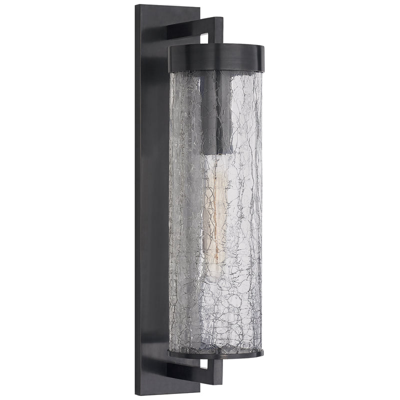 Visual Comfort Signature KW 2123BZ-CRG One Light Bracketed Wall Sconce, Bronze