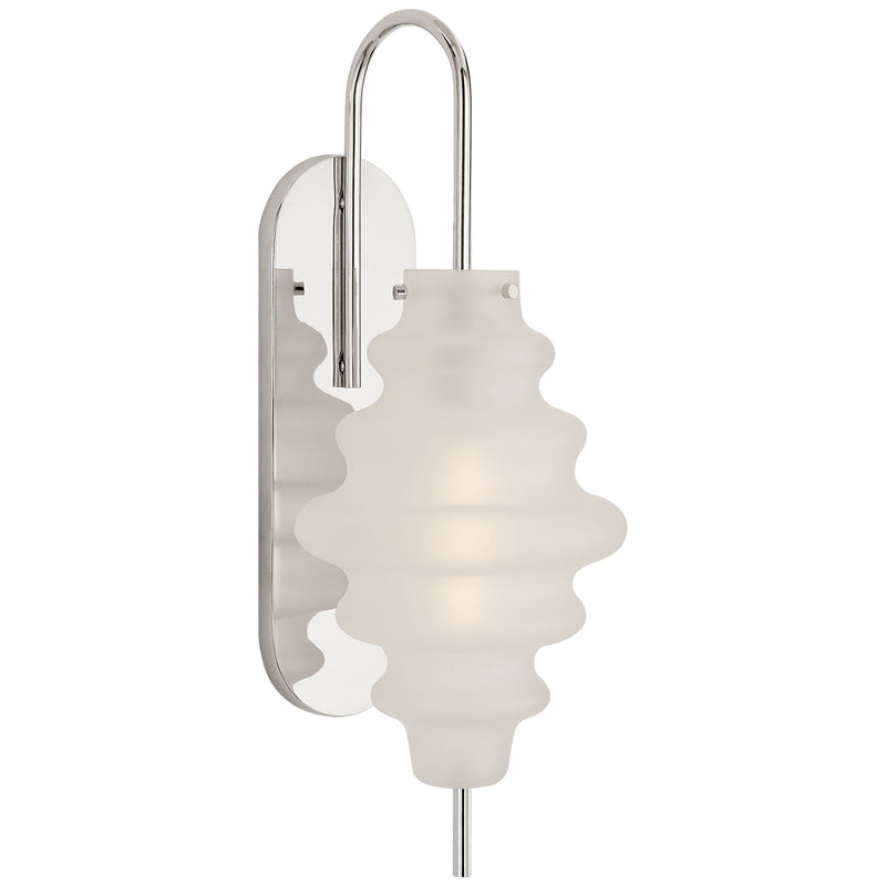 Visual Comfort Signature KW 2270PN-VG One Light Wall Sconce, Polished Nickel