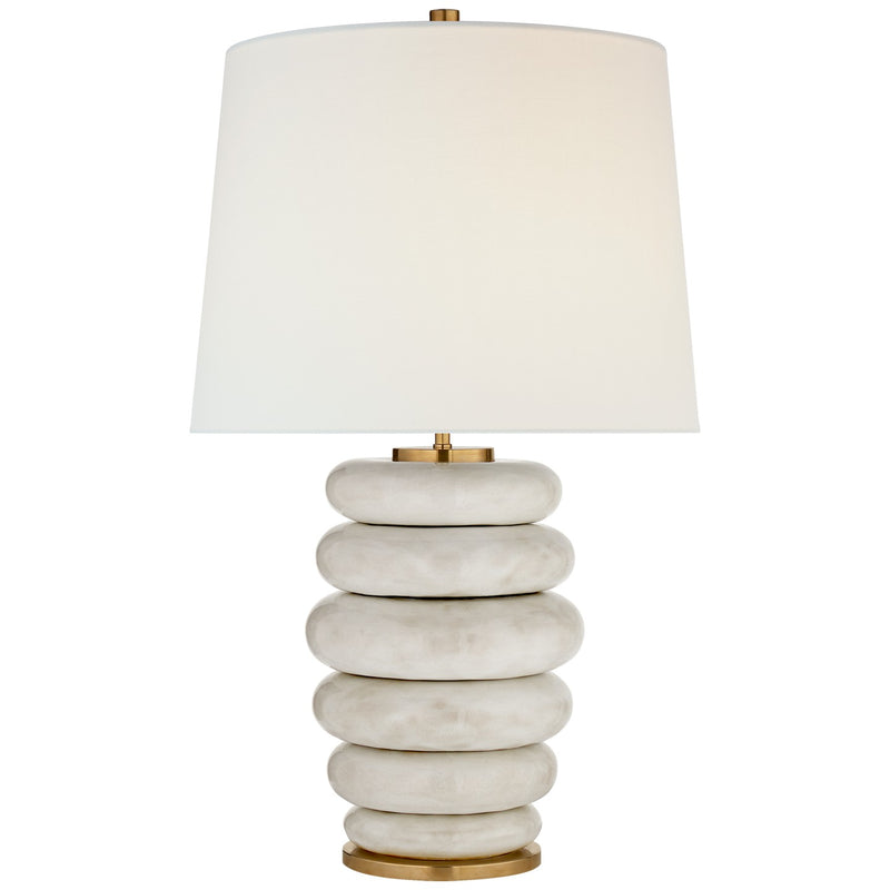 Visual Comfort Signature KW 3619AWC-L One Light Table Lamp, Antiqued White Ceramic