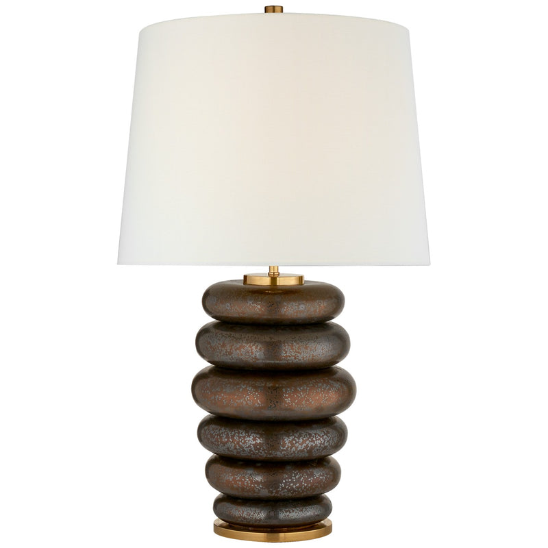 Visual Comfort Signature KW 3619CBZ-L One Light Table Lamp, Crystal Bronze