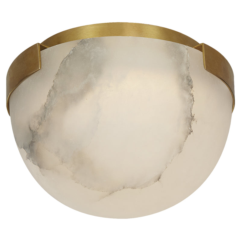 Visual Comfort Signature KW 4011AB-ALB LED Flush Mount, Antique-Burnished Brass