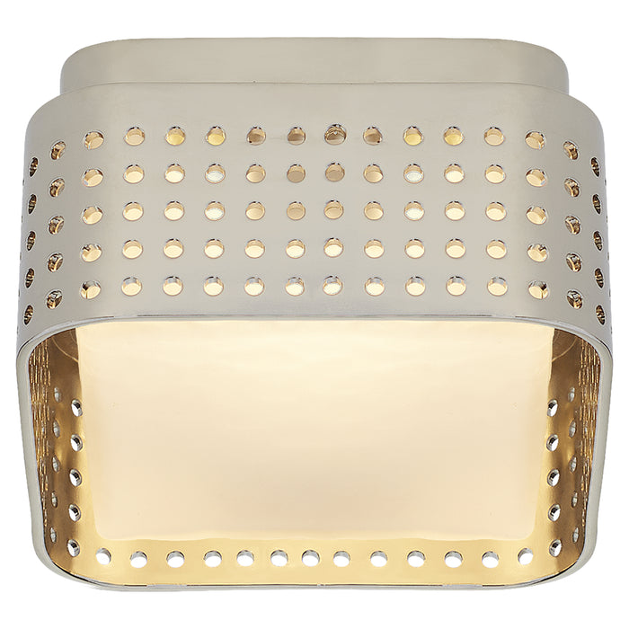 Visual Comfort Signature KW 4055PN-CDG LED Flush Mount, Polished Nickel