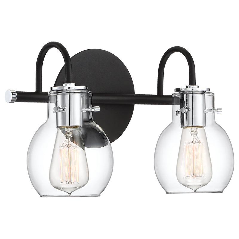 Quoizel ANW8602EK Two Light Bath Fixture, Earth Black