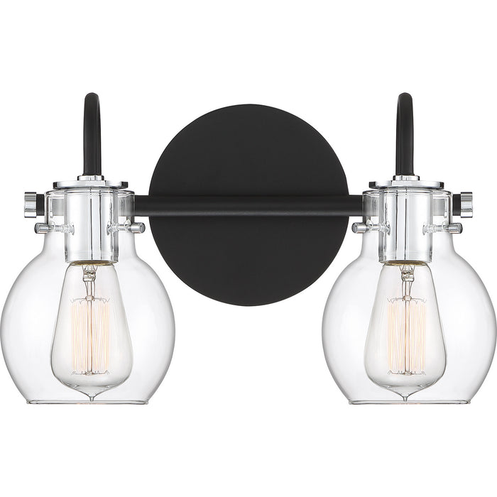 Quoizel ANW8602EK Two Light Bath Fixture, Earth Black