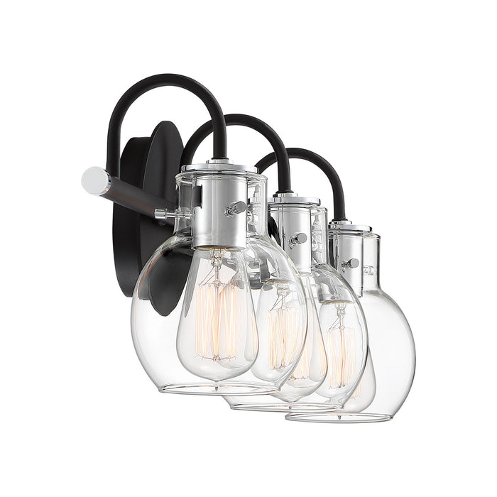 Quoizel ANW8603EK Three Light Bath Fixture, Earth Black